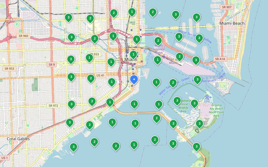 After Autopilot SEO geo-grid ranking map for a Locksmith Services business in Miami, FL